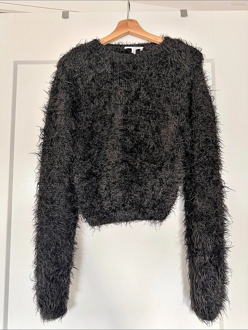 & Other Stories 
Black Fuzzy Cropped Sweater